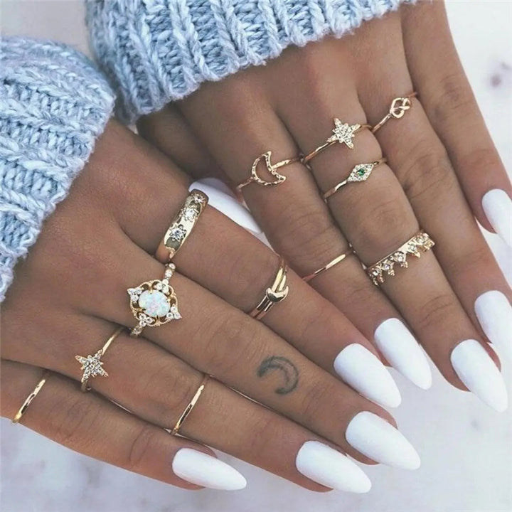 Set exclusivo de 8 a 12 anillos