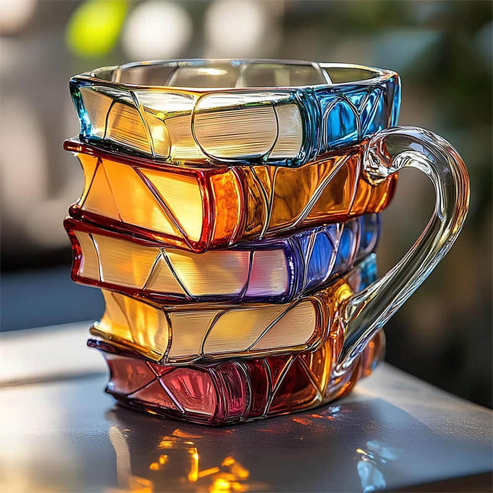 Una taza 3D única y artesanal para los amantes de los libros