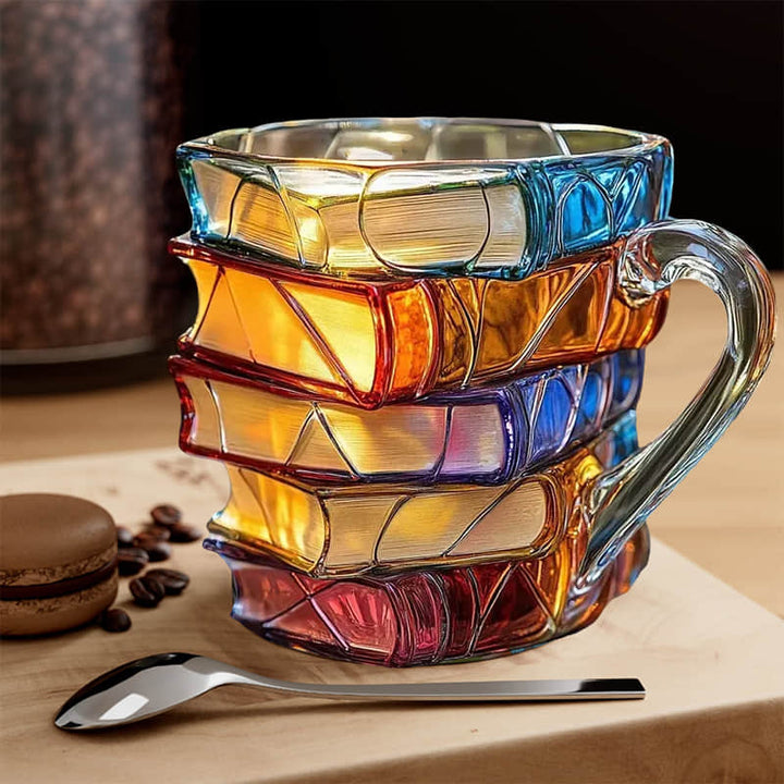 Una taza 3D única y artesanal para los amantes de los libros