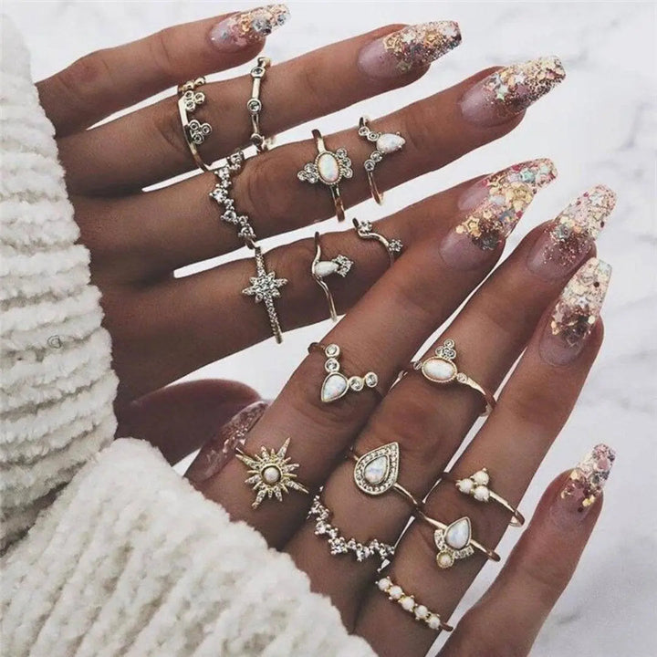Set exclusivo de 8 a 12 anillos