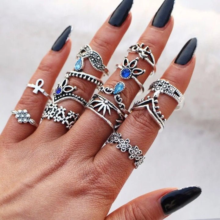 Set exclusivo de 8 a 12 anillos