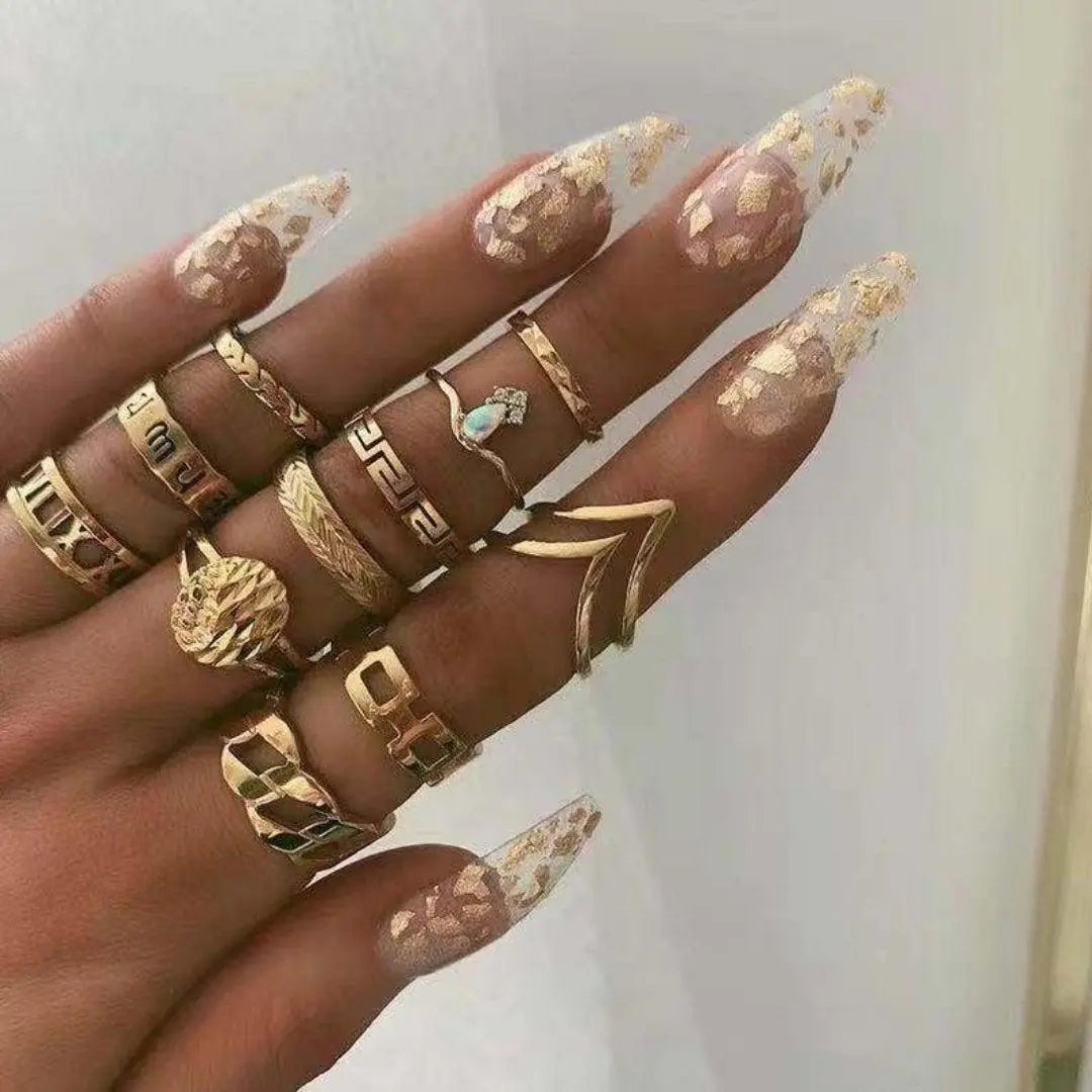 Set exclusivo de 8 a 12 anillos