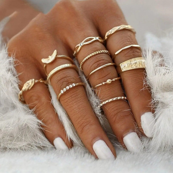 Set exclusivo de 8 a 12 anillos