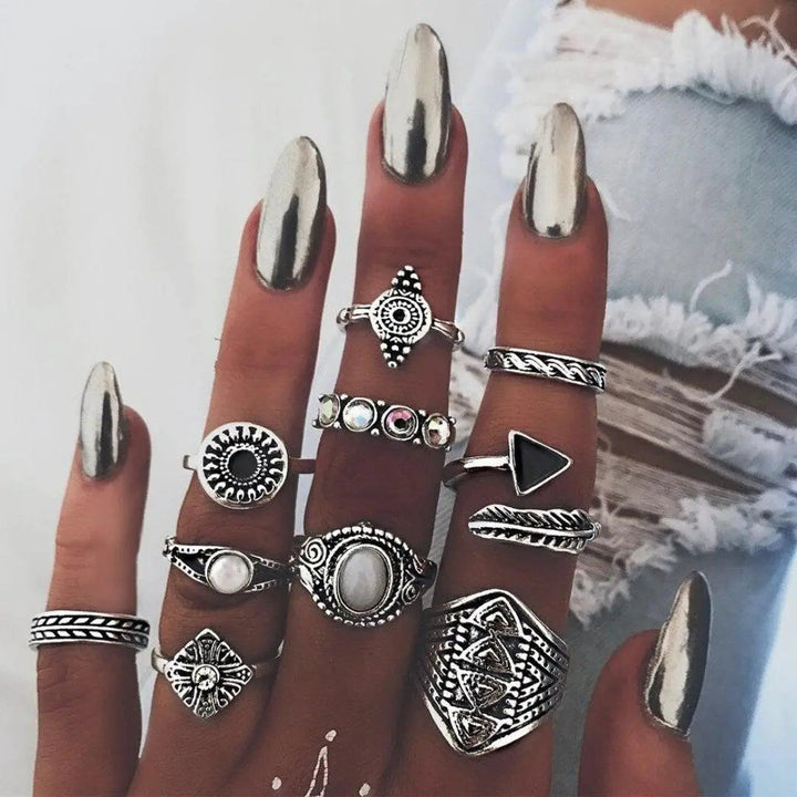 Set exclusivo de 8 a 12 anillos