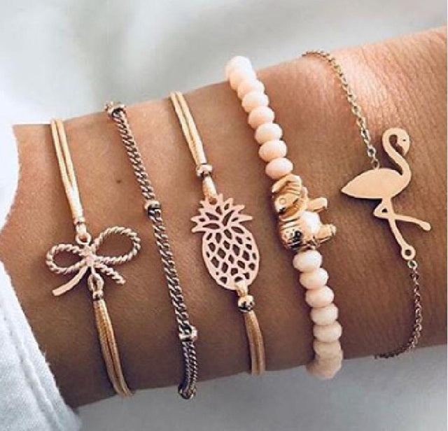 Set de pulseras premium lima
