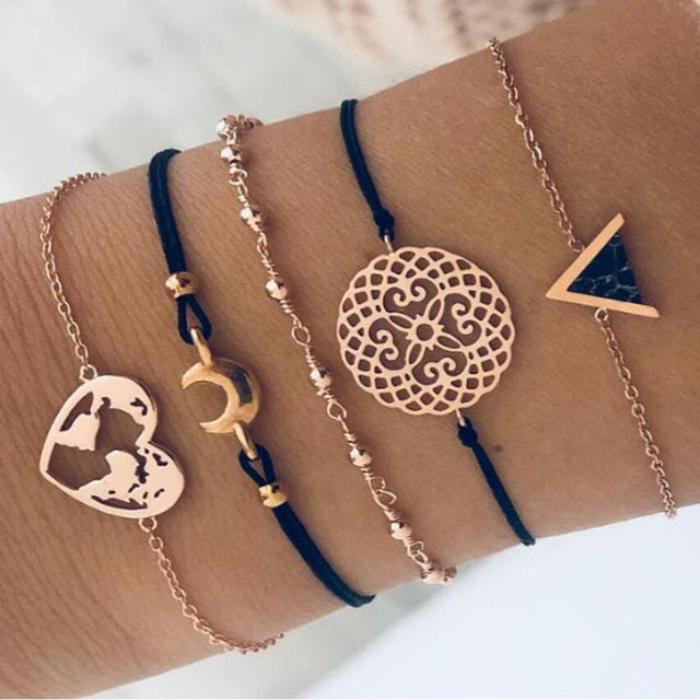 Set de pulseras premium lima