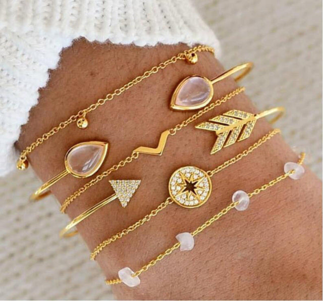 Set de pulseras premium lima