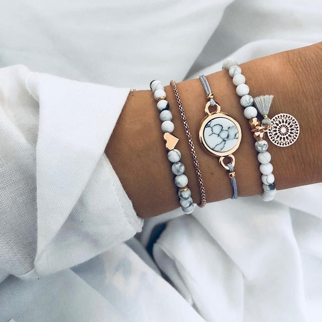 Set de pulseras premium lima