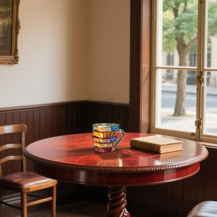 Una taza 3D única y artesanal para los amantes de los libros
