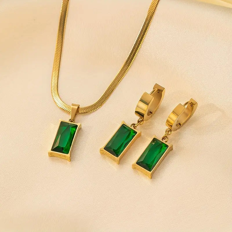 Set de joyas Lina Esmeralda