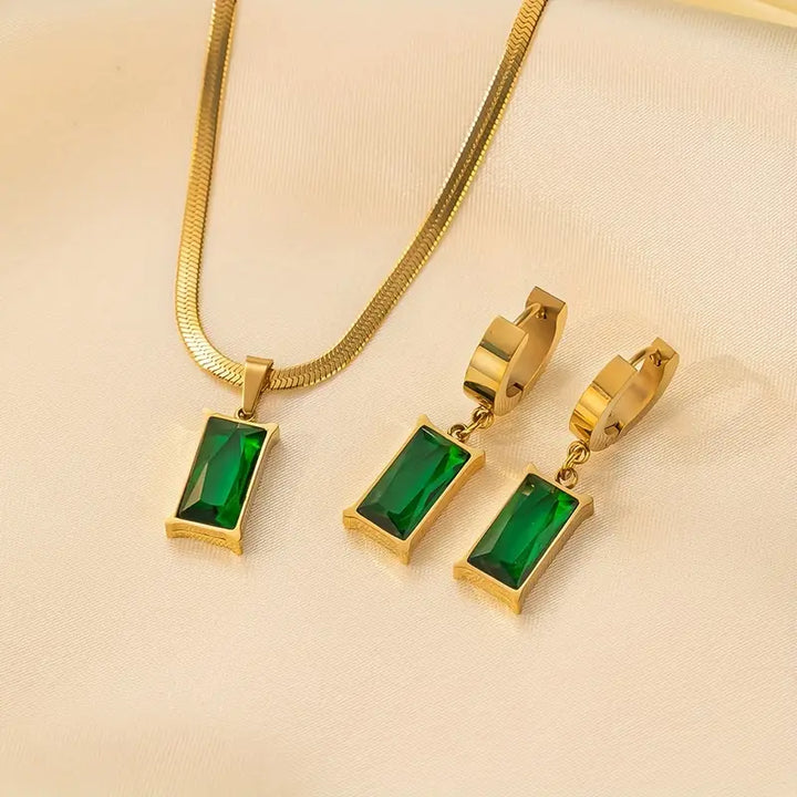 Set de joyas Lina Esmeralda