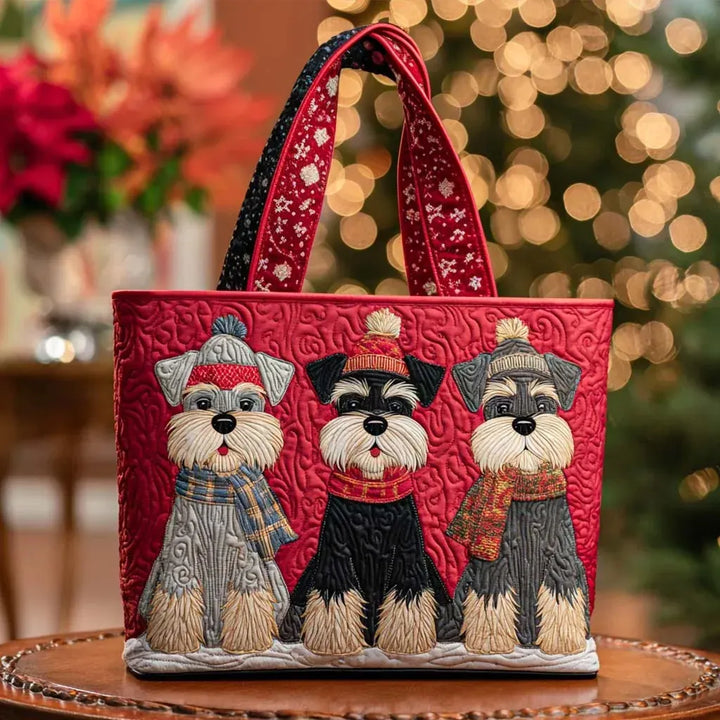 Bolso artesanal - Trío de Schnauzer