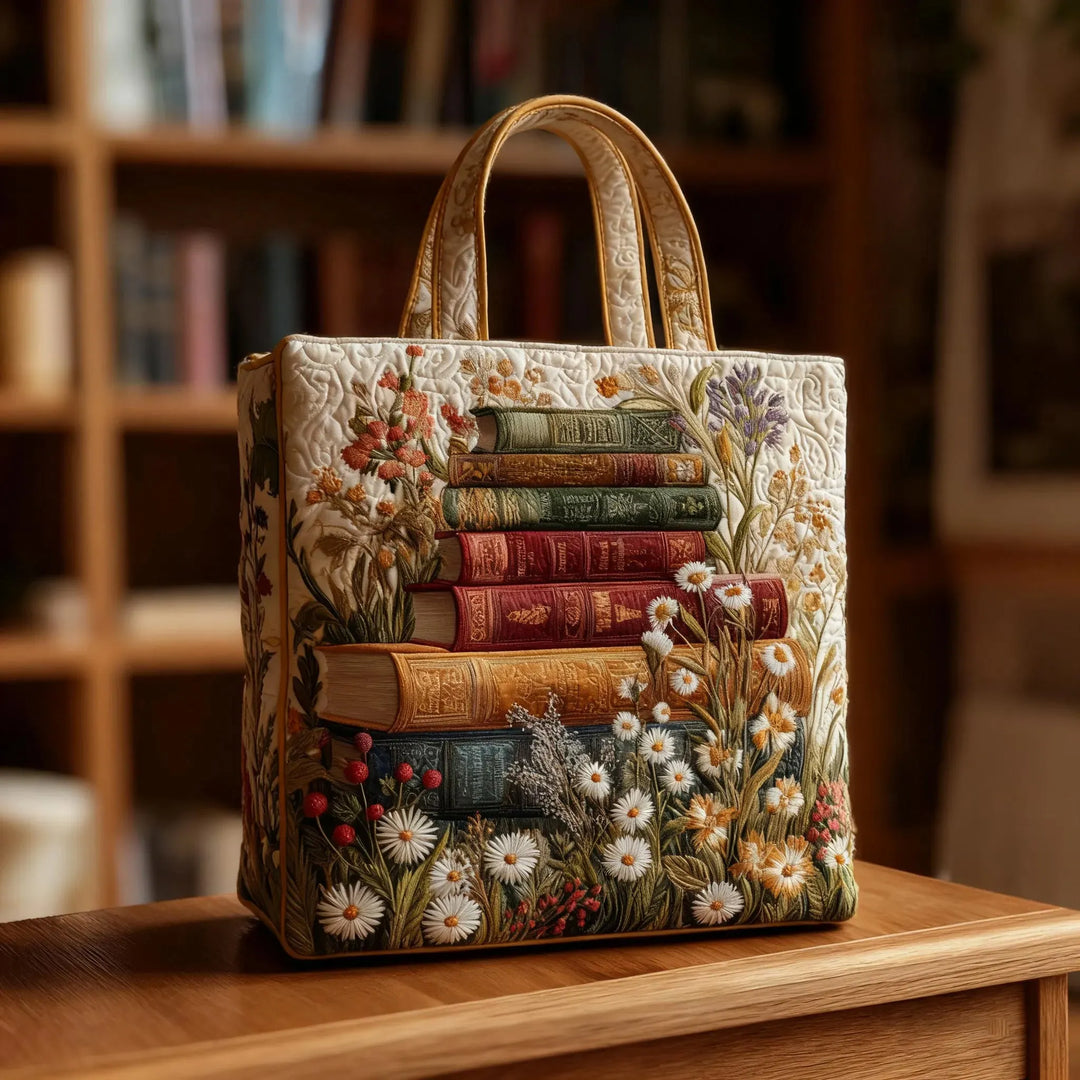 Bolso artesanal acolchado - Motivo Floral