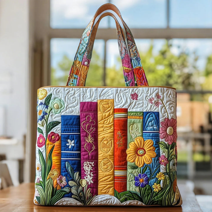 Bolso artesanal - Biblioteca Floral
