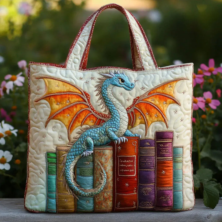 Bolso acolchado - Dragón Esmeralda, Guardián de los Libros