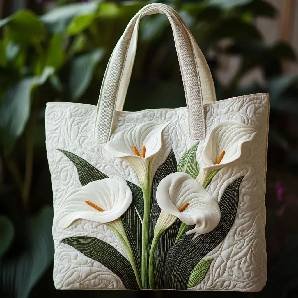 Bolso artesanal acolchado - Aromas Blancos