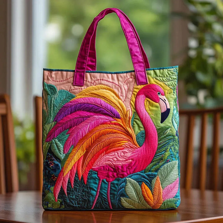 Bolso acolchado - Flamenco Arcoíris