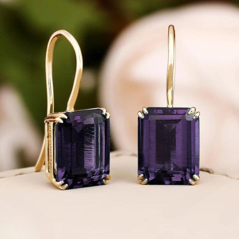 Pendientes Mila con esmeraldas