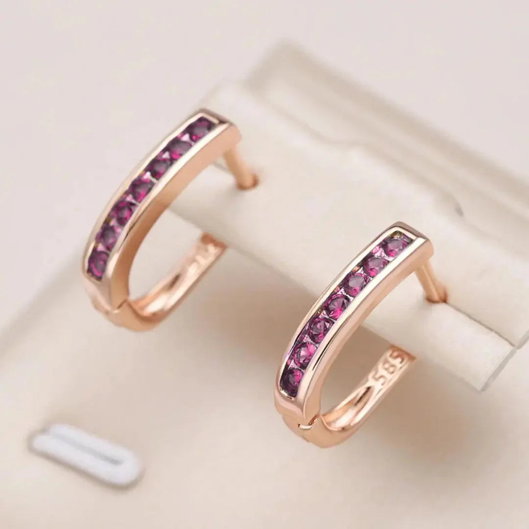 Pendientes de oro con esmeraldas y diamantes