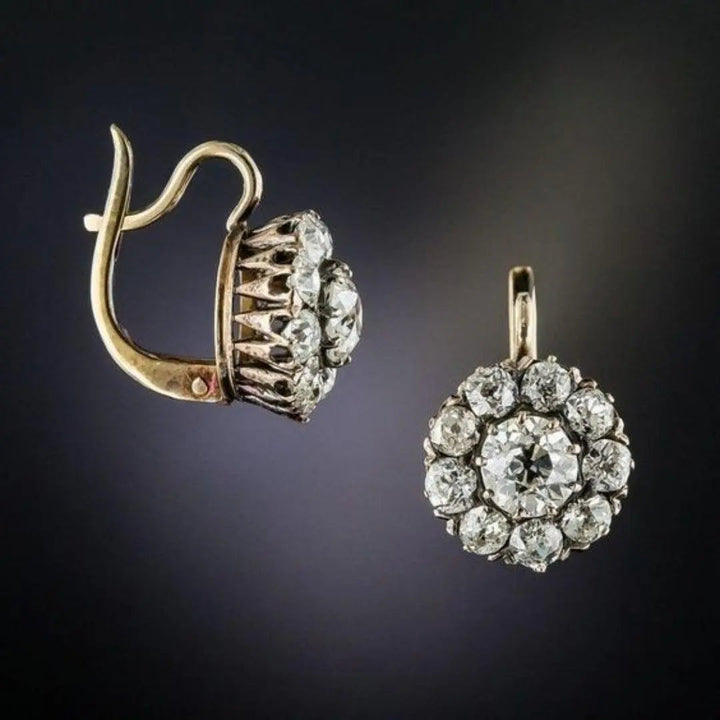 Pendientes de oro estilo vintage