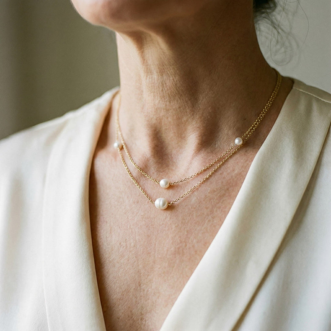 Collar de perlas de agua dulce