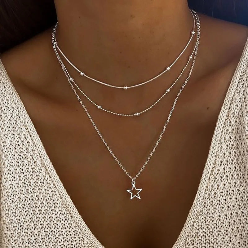 Collar vintage de estrellas - Elegancia atemporal