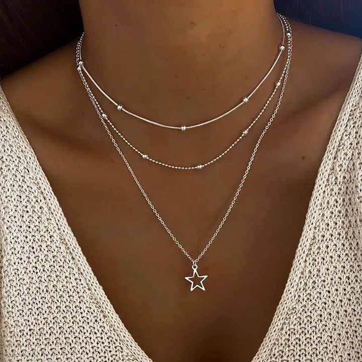 Collar vintage de estrellas - Elegancia atemporal