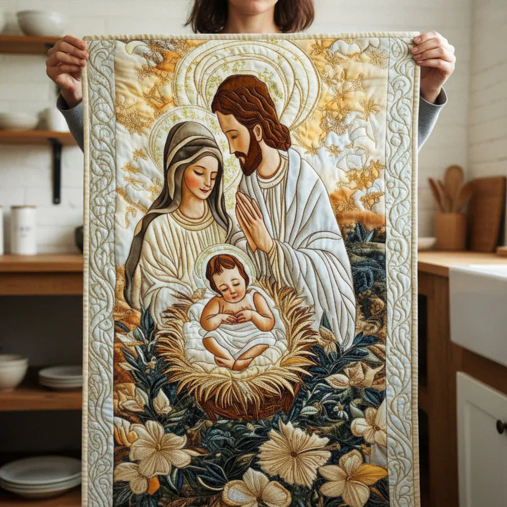 Camino de mesa acolchado - Divina Natividad