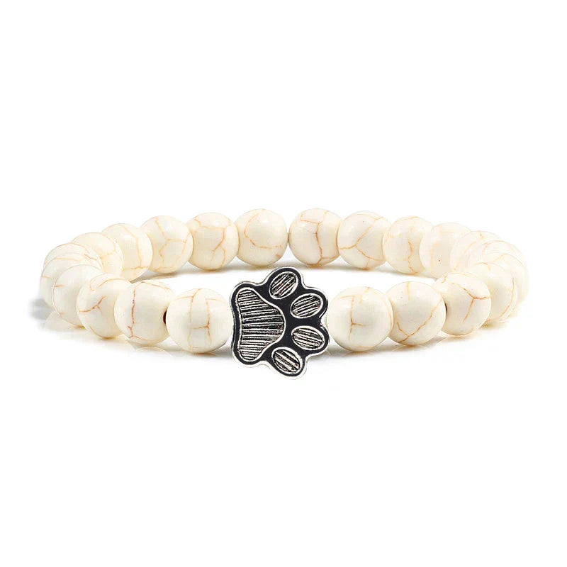 Tobillera con cuentas - Diseño en piedra natural