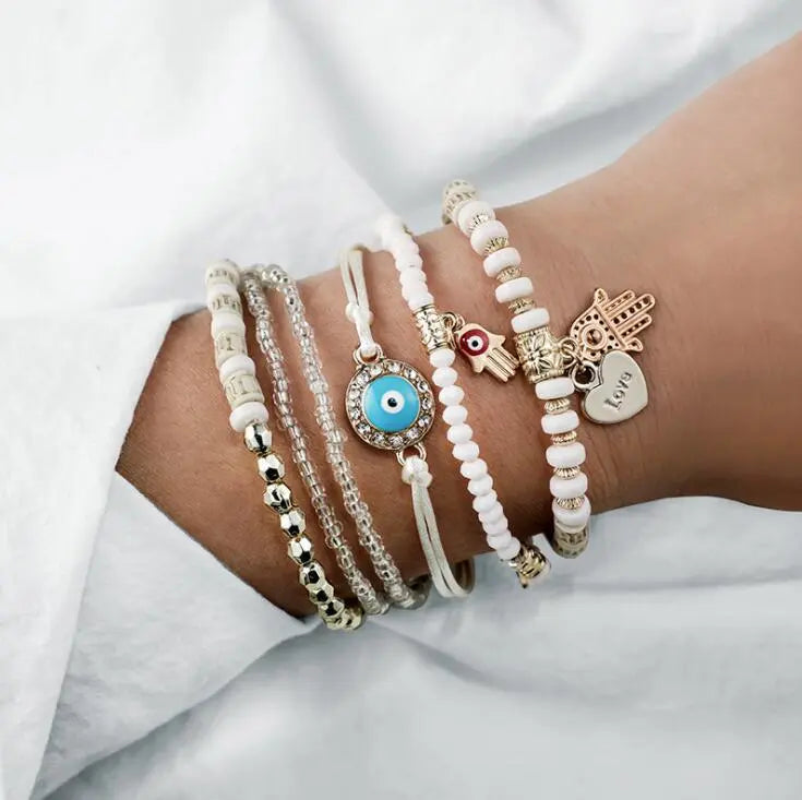 Set de pulseras Hamsa