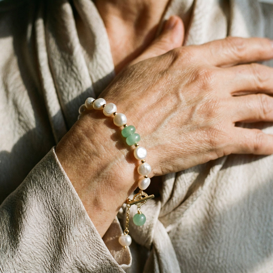 Pulsera aventura marina con perlas