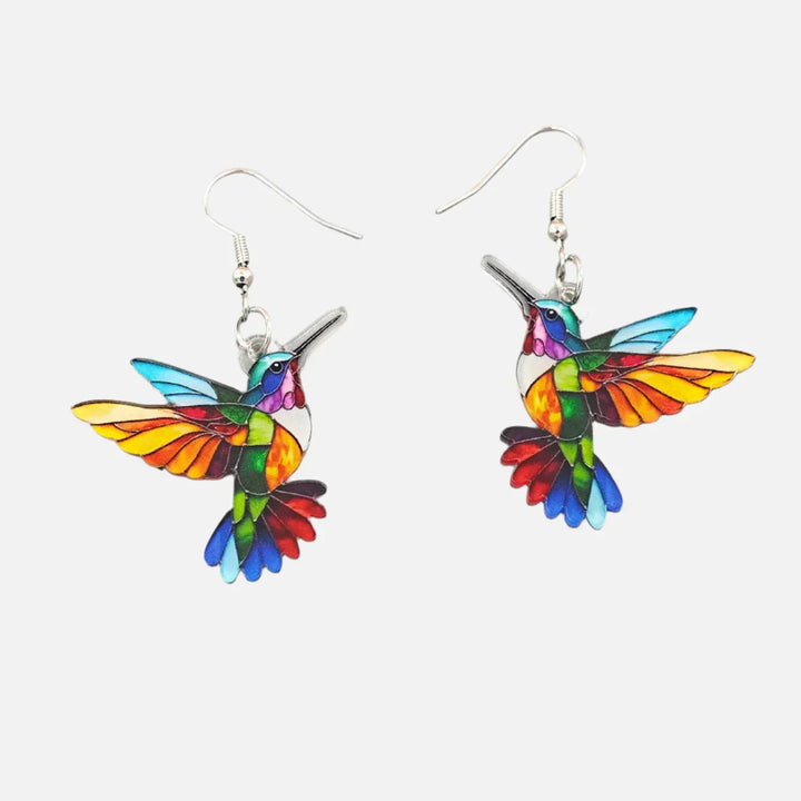 Gotas Colibrí - Pendientes 2D sorprendentes