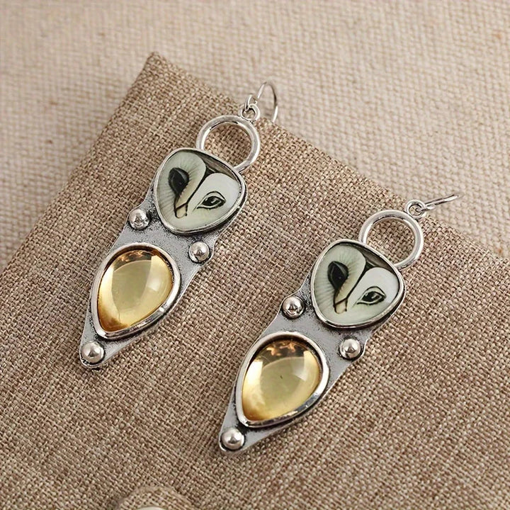 Pendientes colgantes de búho