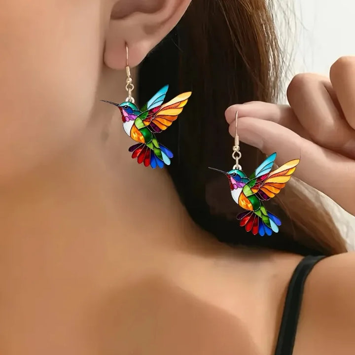 Gotas Colibrí - Pendientes 2D sorprendentes