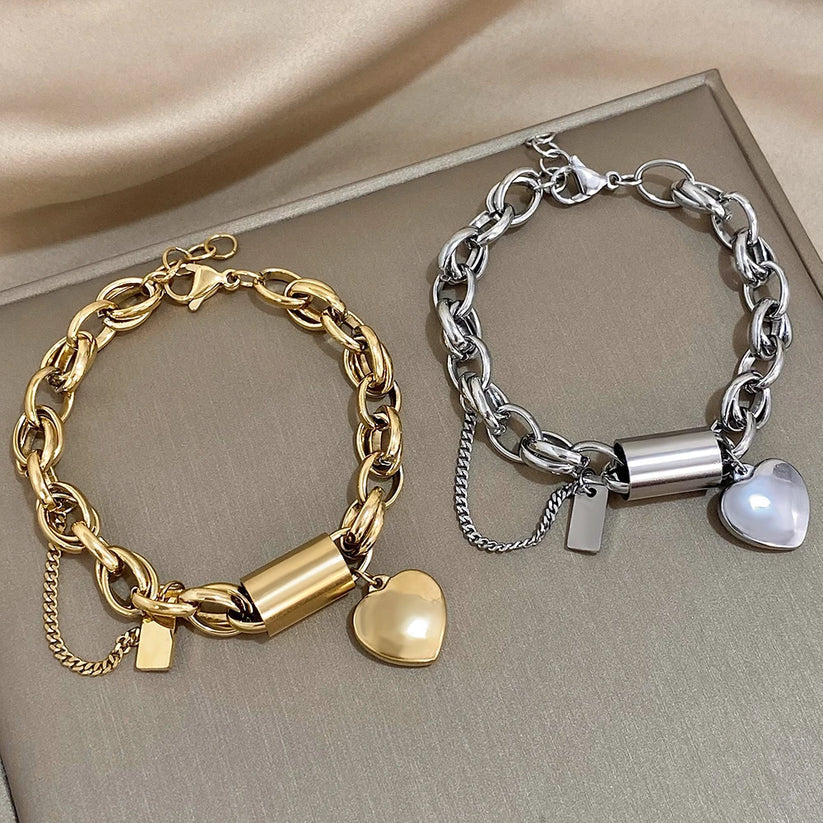 Pulsera ancha de oro
