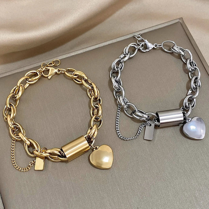 Pulsera ancha de oro