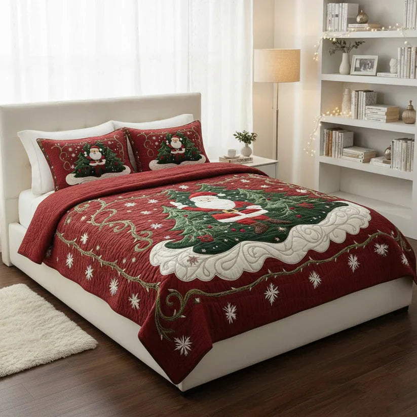 Juego de ropa de cama acolchada de 3 piezas - El Taller de Papá Noel