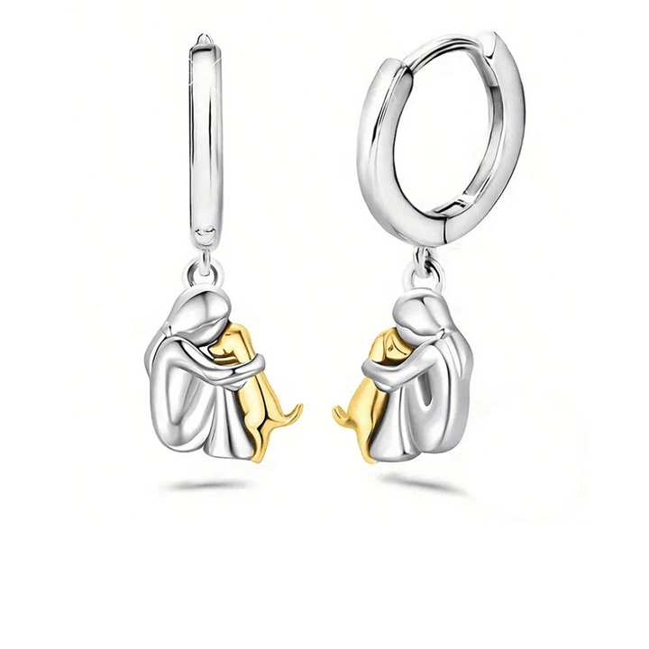 Collar colgante 'Abrazo' con pendientes a juego