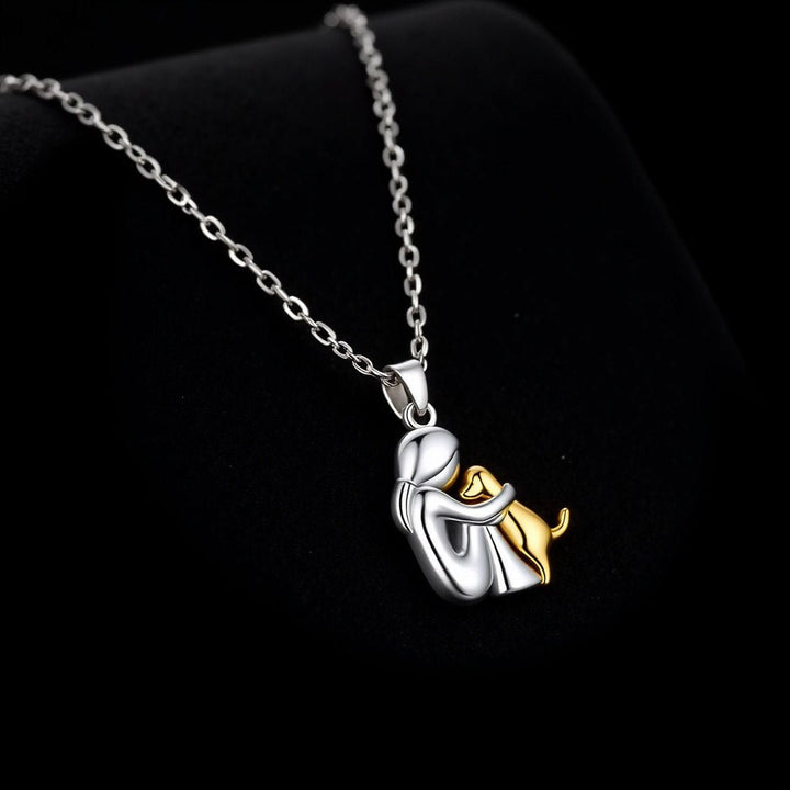 Collar colgante 'Abrazo' con pendientes a juego