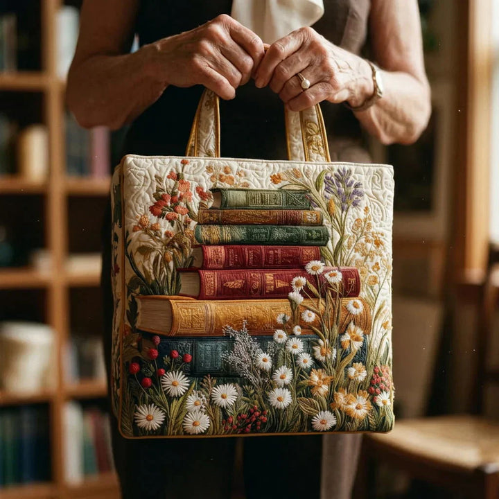 Bolso artesanal acolchado - Motivo Floral