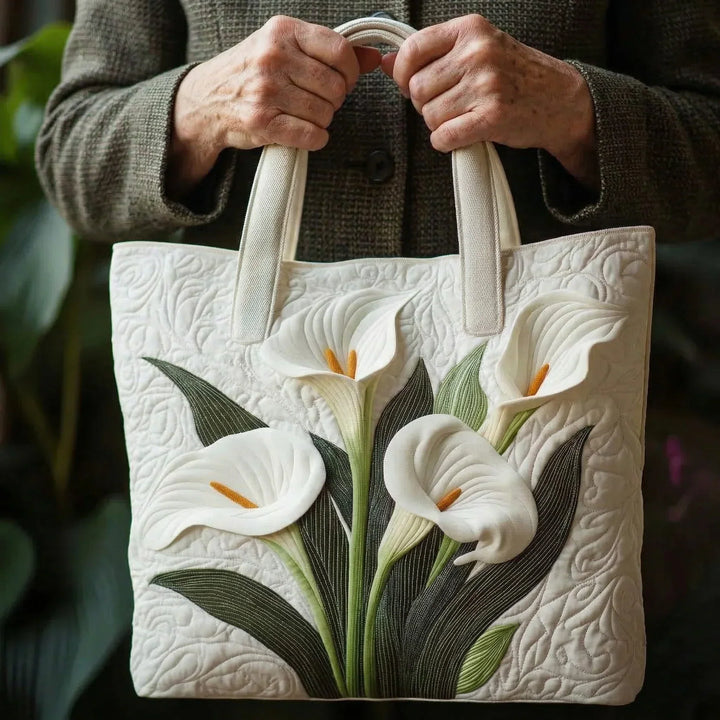 Bolso artesanal acolchado - Aromas Blancos