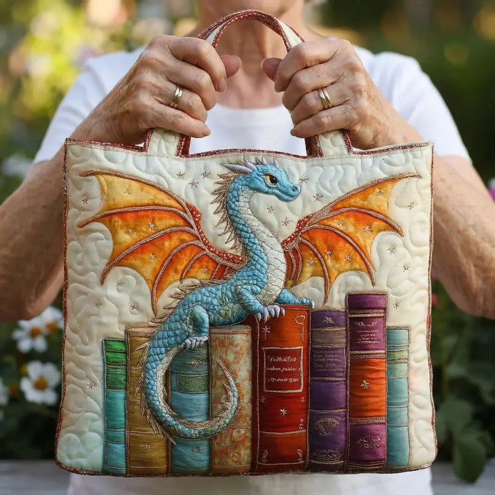Bolso acolchado - Dragón Esmeralda, Guardián de los Libros