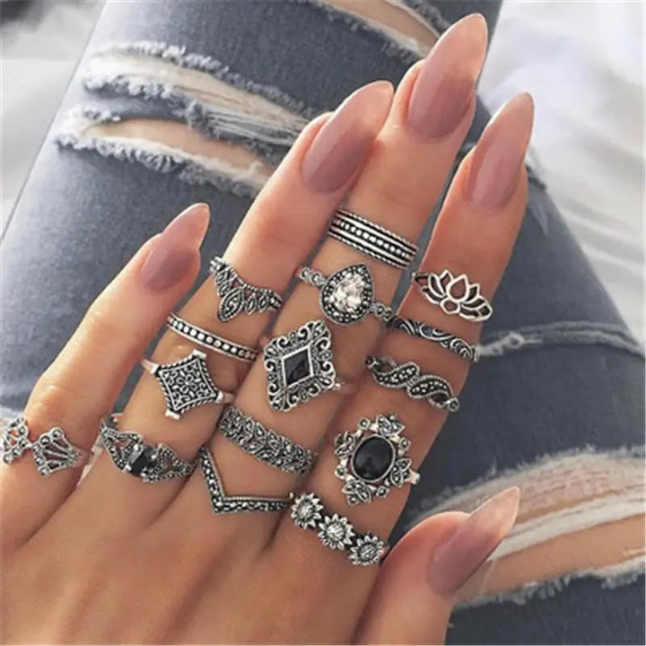 Set exclusivo de 8 a 12 anillos