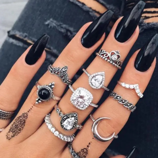 Set exclusivo de 8 a 12 anillos