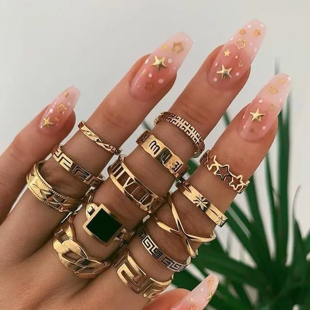 Set exclusivo de 8 a 12 anillos